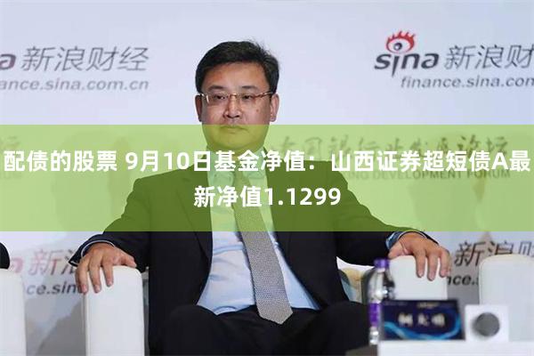 配债的股票 9月10日基金净值：山西证券超短债A最新净值1.1299