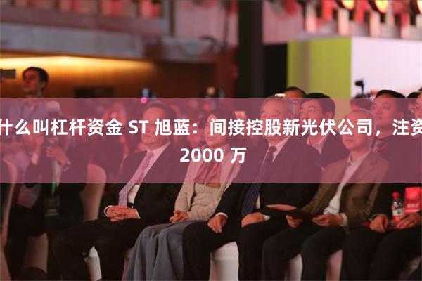 什么叫杠杆资金 ST 旭蓝：间接控股新光伏公司，注资 2000 万