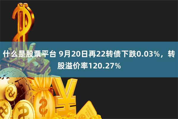 什么是股票平台 9月20日再22转债下跌0.03%，转股溢价率120.27%