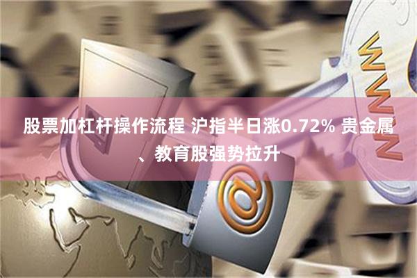 股票加杠杆操作流程 沪指半日涨0.72% 贵金属、教育股强势拉升