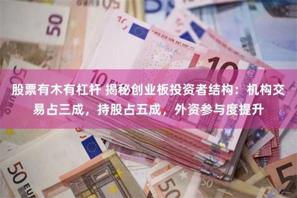 股票有木有杠杆 揭秘创业板投资者结构：机构交易占三成，持股占五成，外资参与度提升