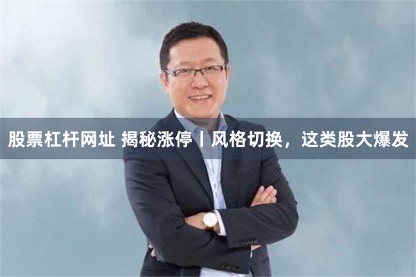 股票杠杆网址 揭秘涨停丨风格切换，这类股大爆发
