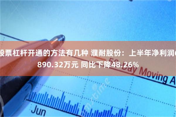 股票杠杆开通的方法有几种 濮耐股份：上半年净利润6890.32万元 同比下降48.26%